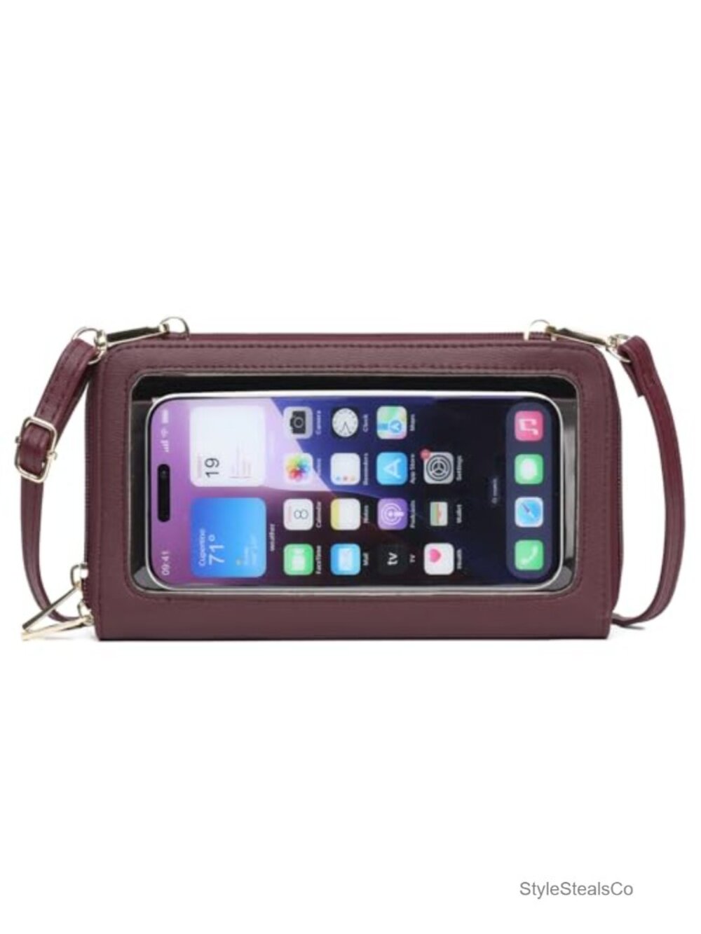 Touchscreen Phone Purse Crossbody Wallet RFID Blocking Wristlet Women Small
